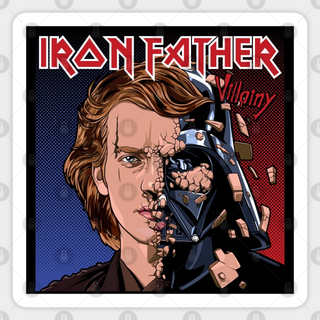 Iron Father Sticker by boltfromtheblue